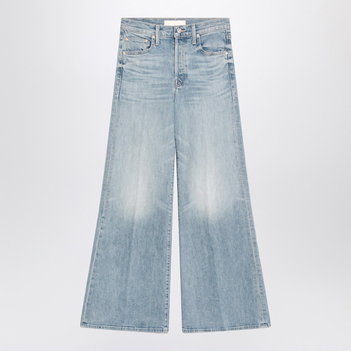 Mother Mother The Tomcat Roller Skimp jeans in washed light blue