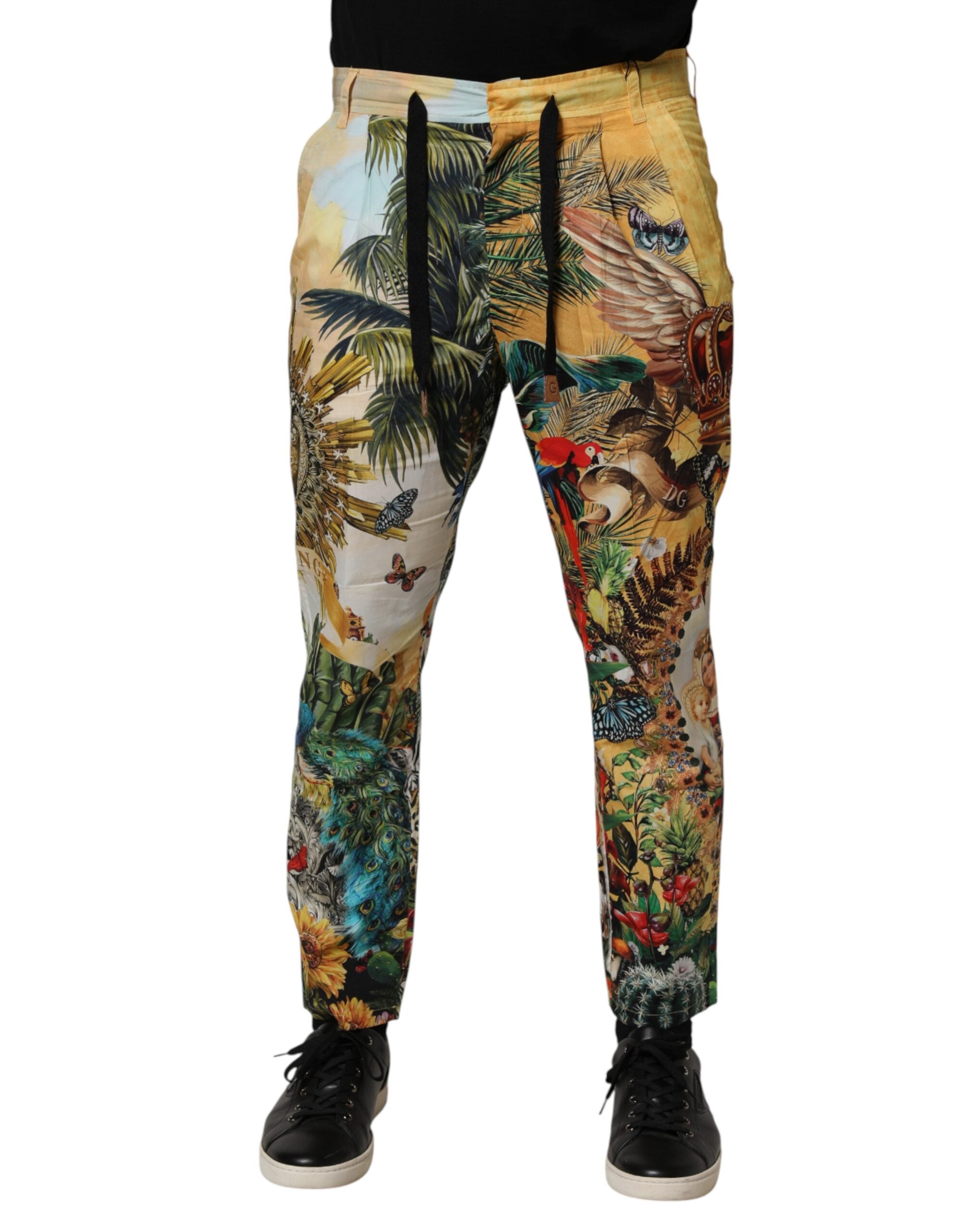 Dolce & Gabbana Multicolor Tropical King Lounge Trouser Pants - Luxe Marca