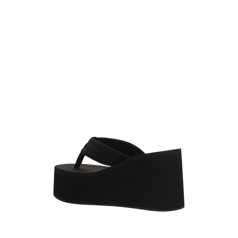 Coperni Black Polyamide Platform Sandals