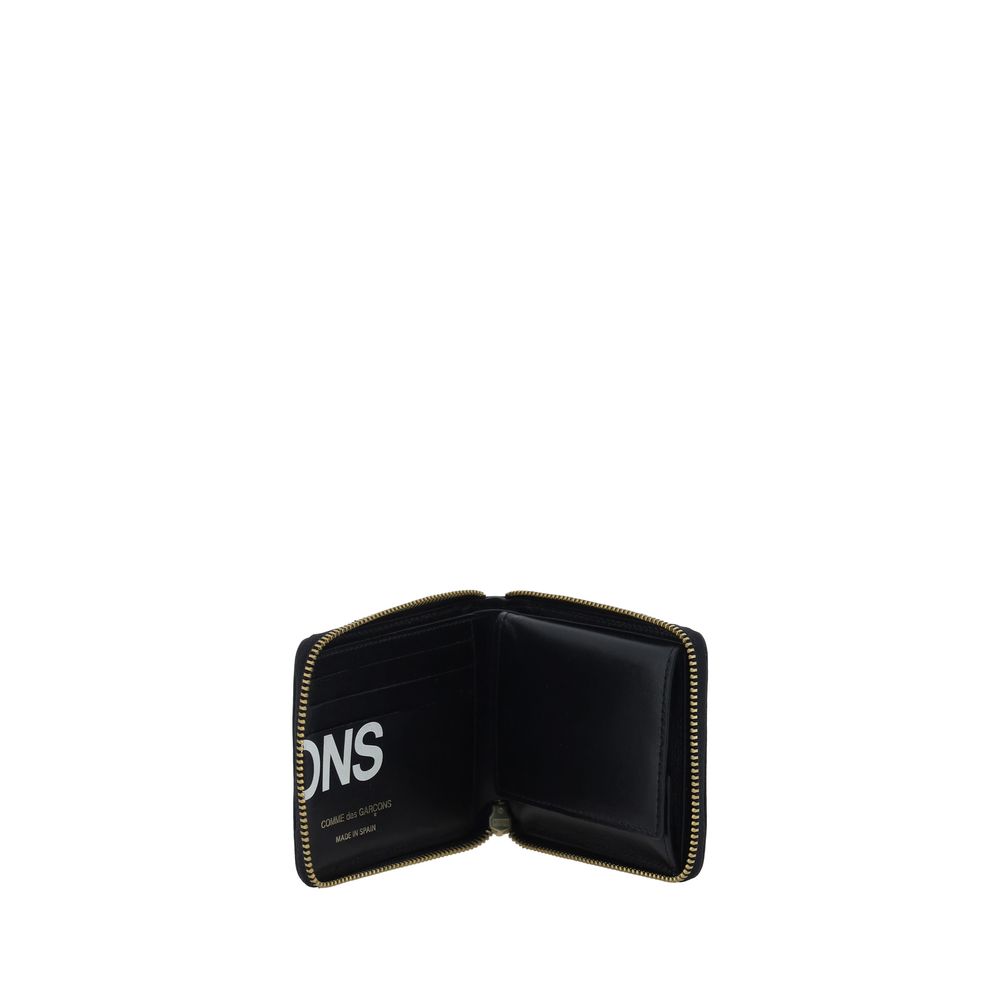 Comme Des Garçons Black Calf Leather Bos Taurus Wallet - Luxe Marca