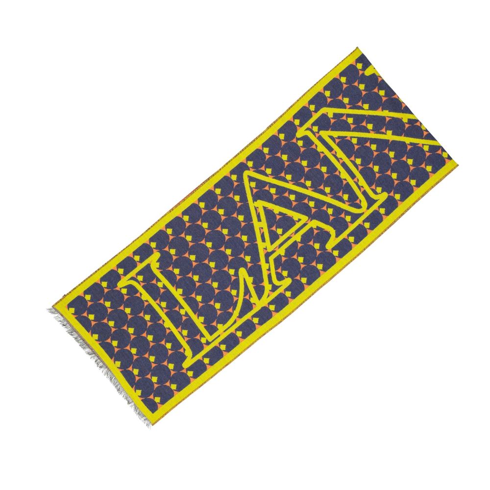 Lanvin Blue Silk Scarf