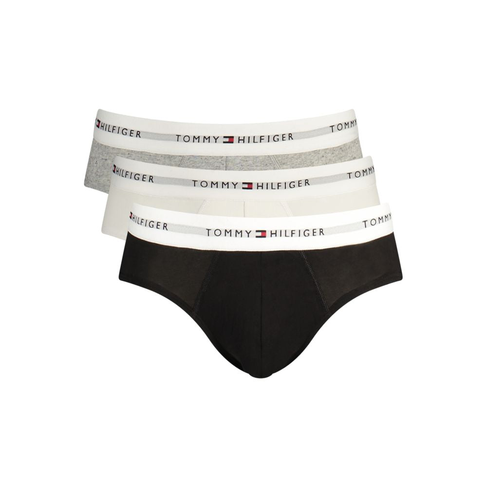 Tommy Hilfiger Grey Cotton Men's Briefs - Luxe Marca