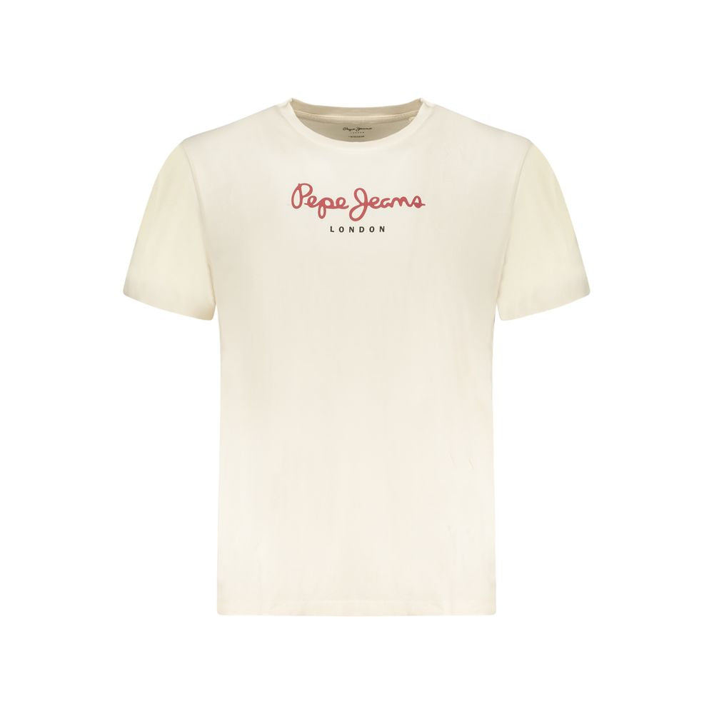 Pepe Jeans Beige Cotton Men's T-Shirt