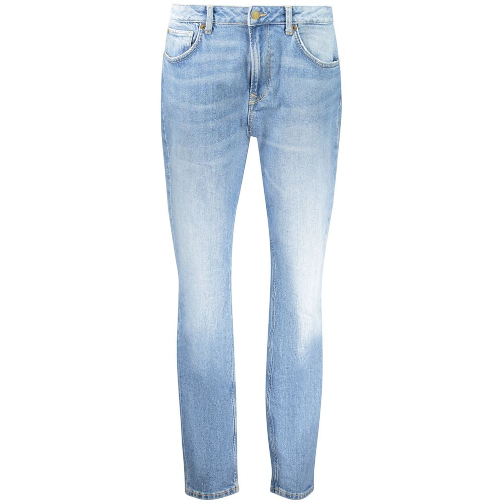 Pepe Jeans Blue Cotton Tapered Jeans
