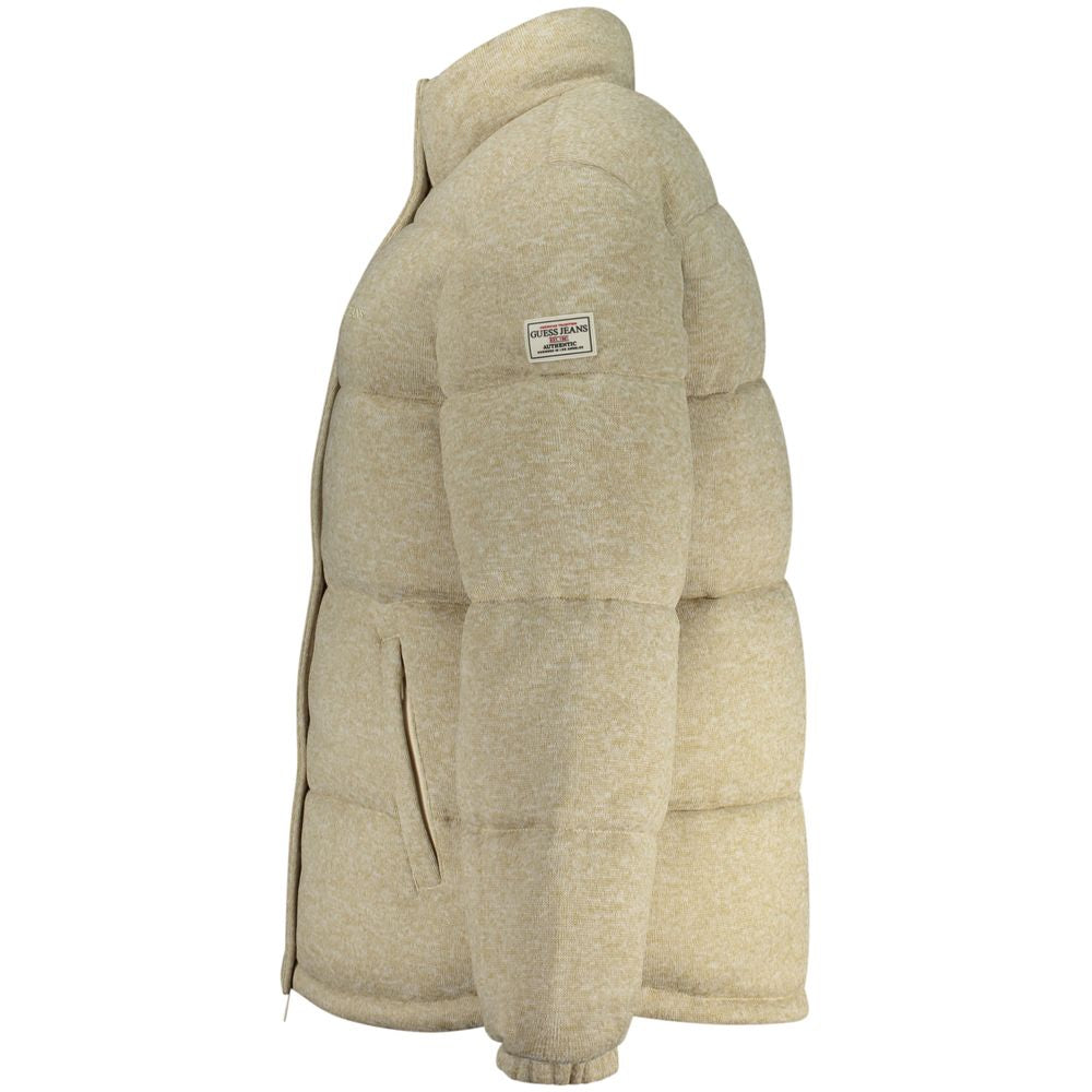 Guess Jeans Beige Polyester Coat