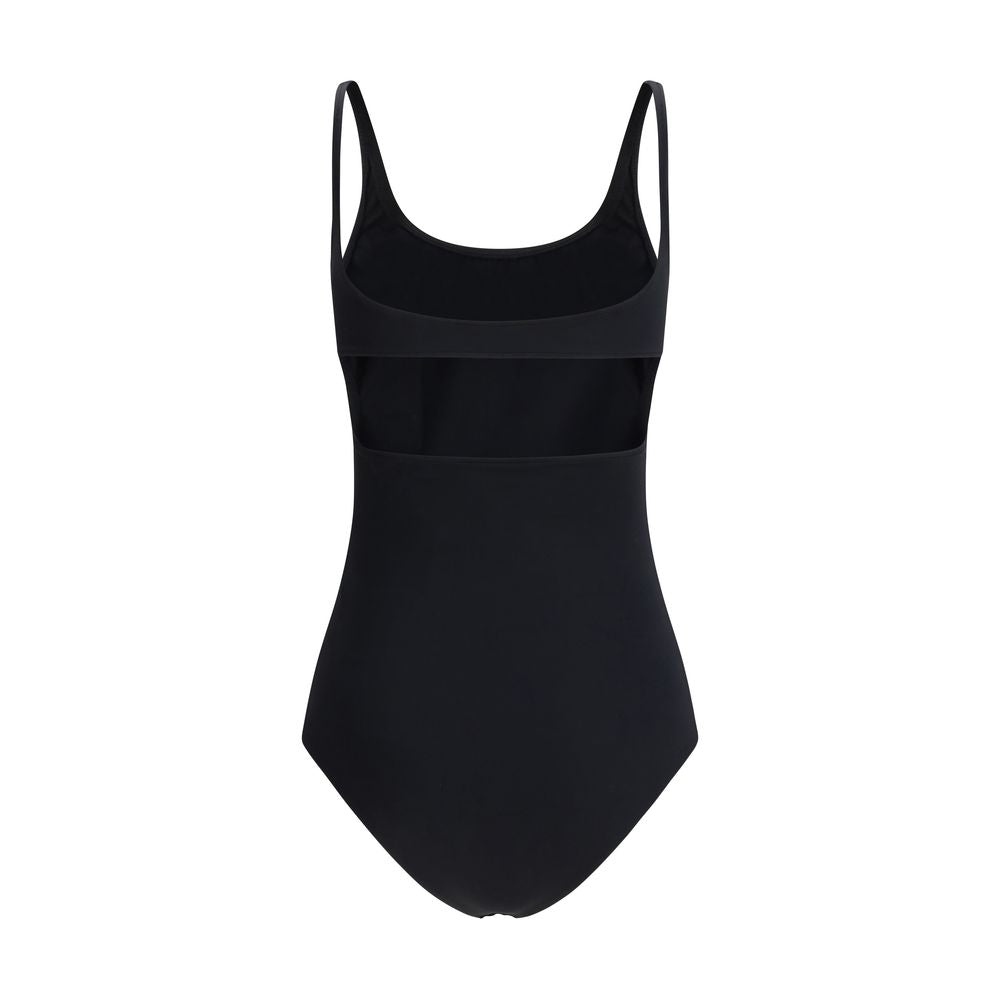Courrèges Black Elastane One-Piece Swimsuit