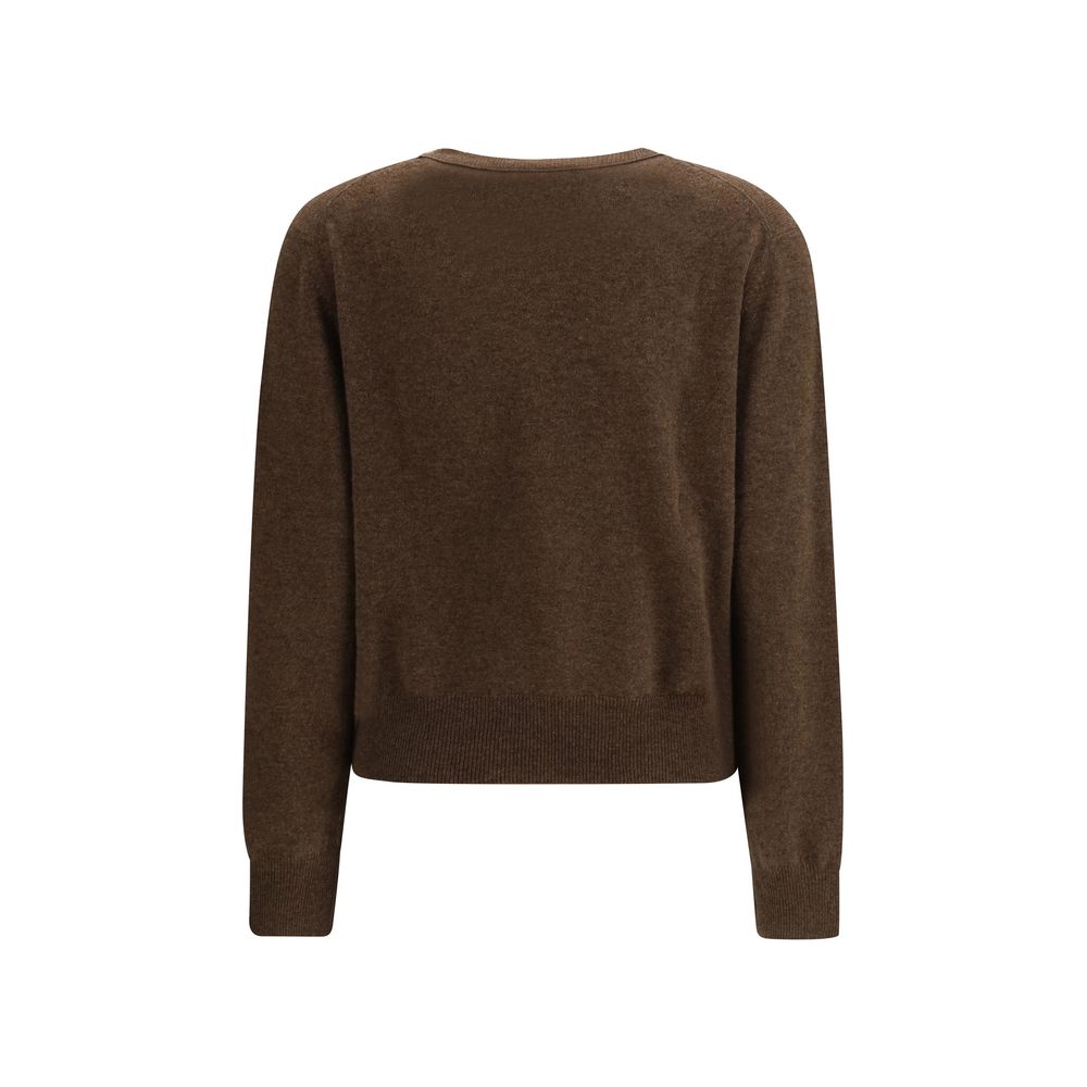 Lisa Yang Brown Fleece Wool Sweatshirt