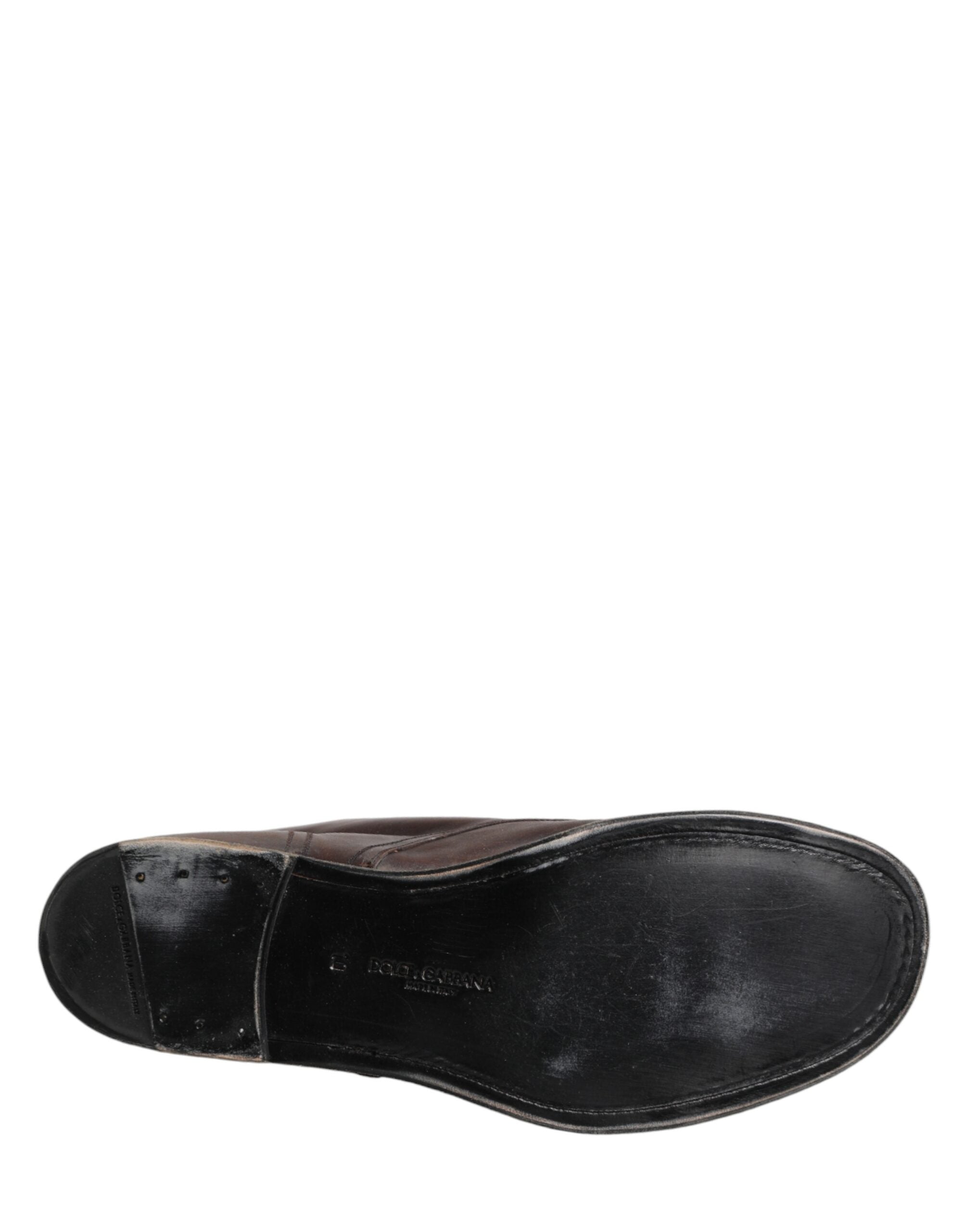 Dolce & Gabbana Brown Lace Up Short Ankle Boots Men Shoes - Luxe Marca