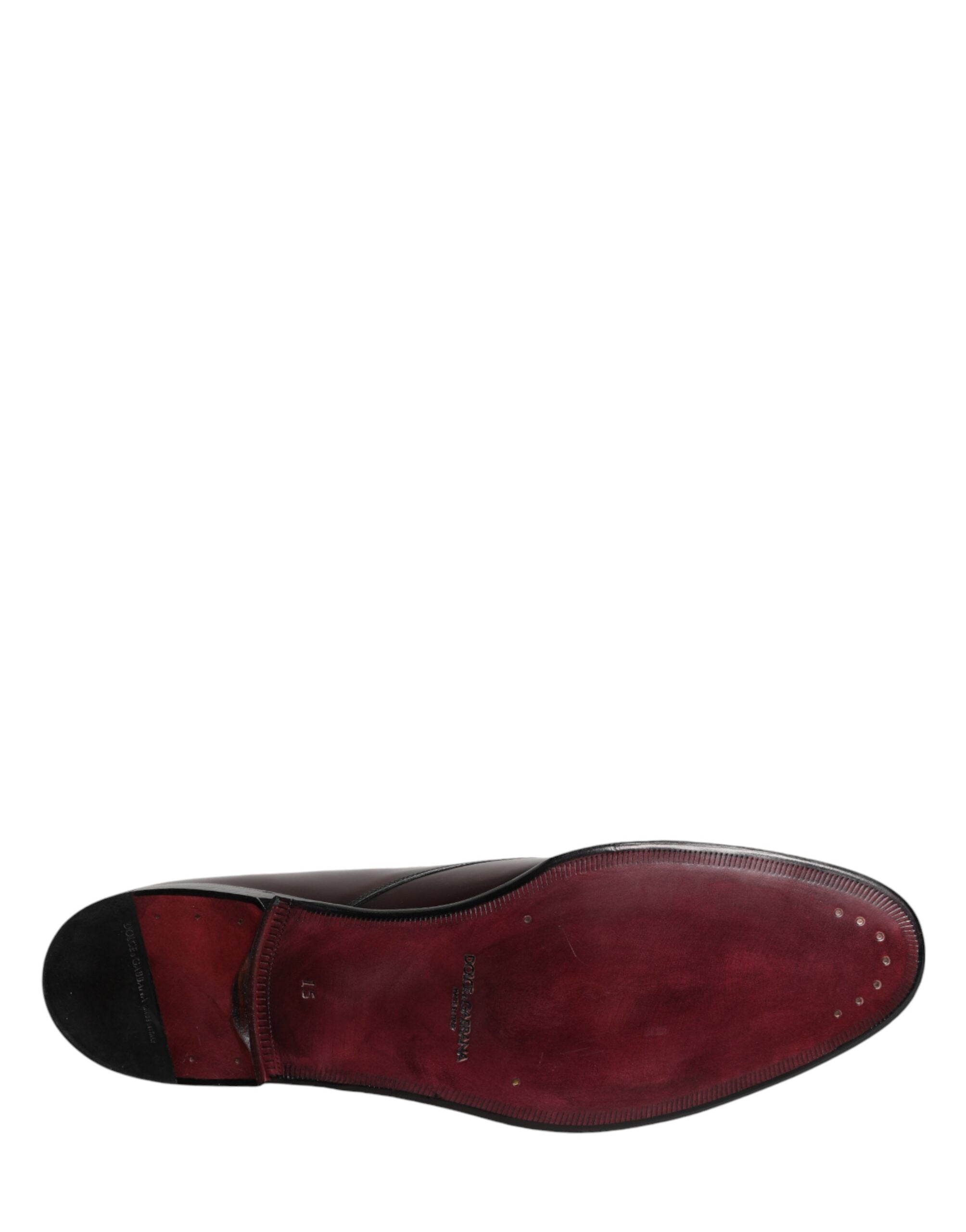 Dolce & Gabbana Black Lace Up Leather Dress Derby Men Shoes - Luxe Marca