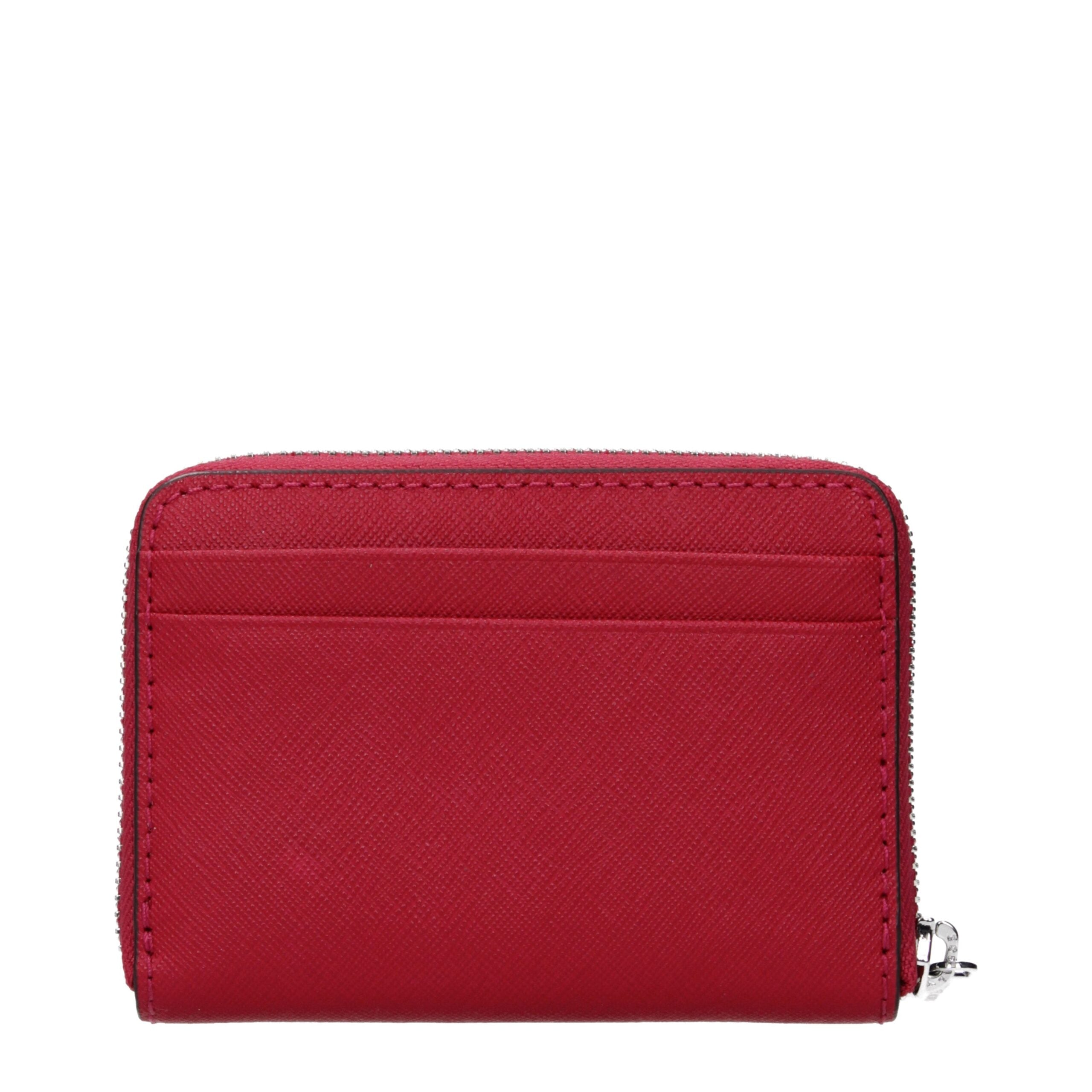 Michael Kors Red Leather Cardholder - Luxe Marca
