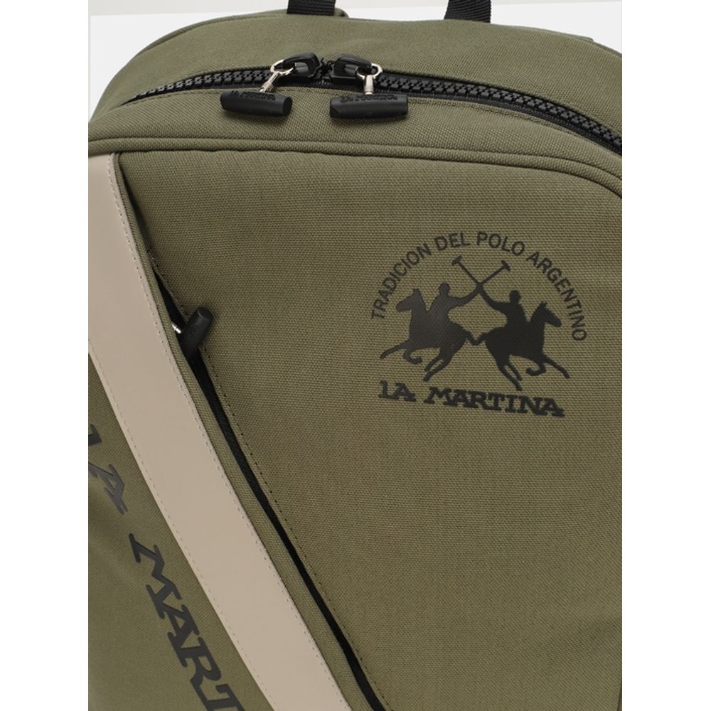 La Martina Bicolor Canvas Backpack