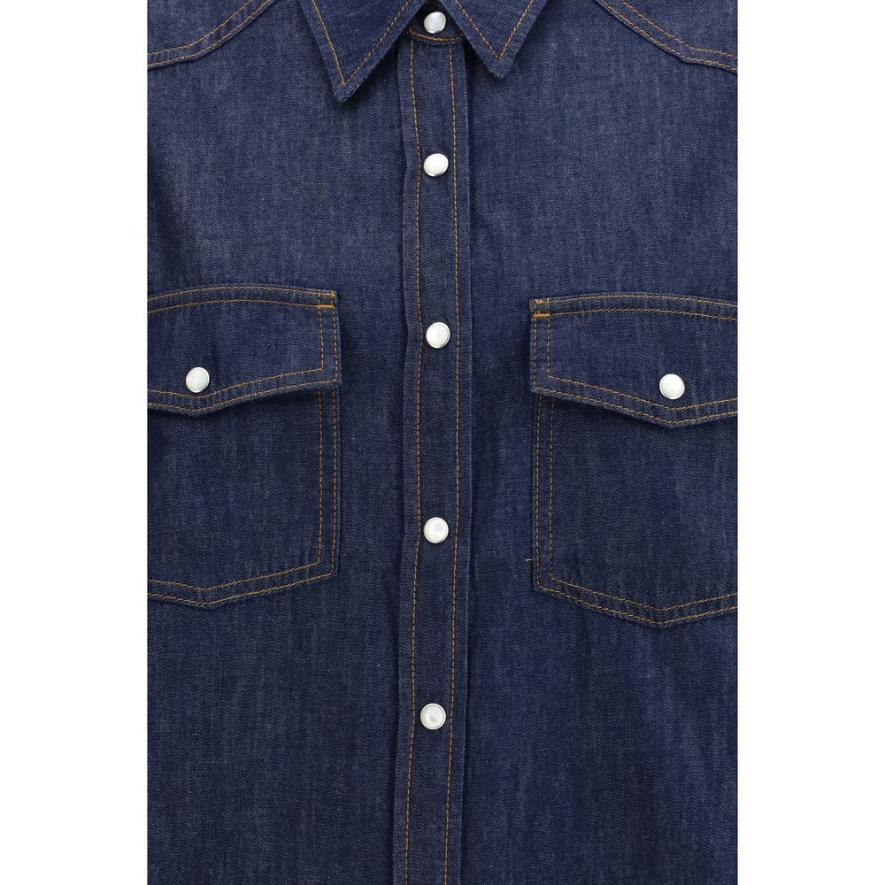Khaite Blue Denim Shirt