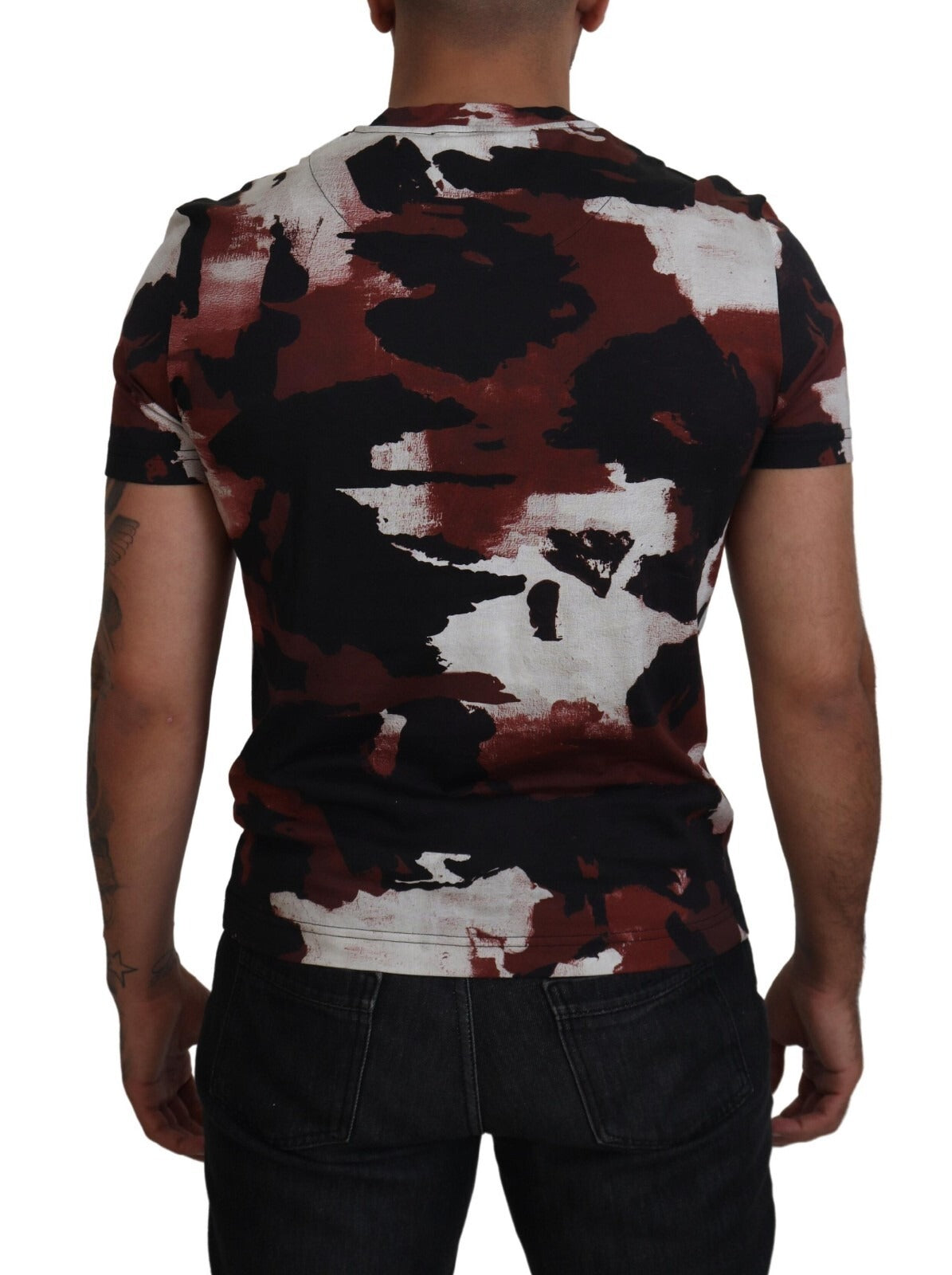 Dolce & Gabbana Multicolor Tie Dye Cotton Crew Neck T-shirt - Luxe Marca