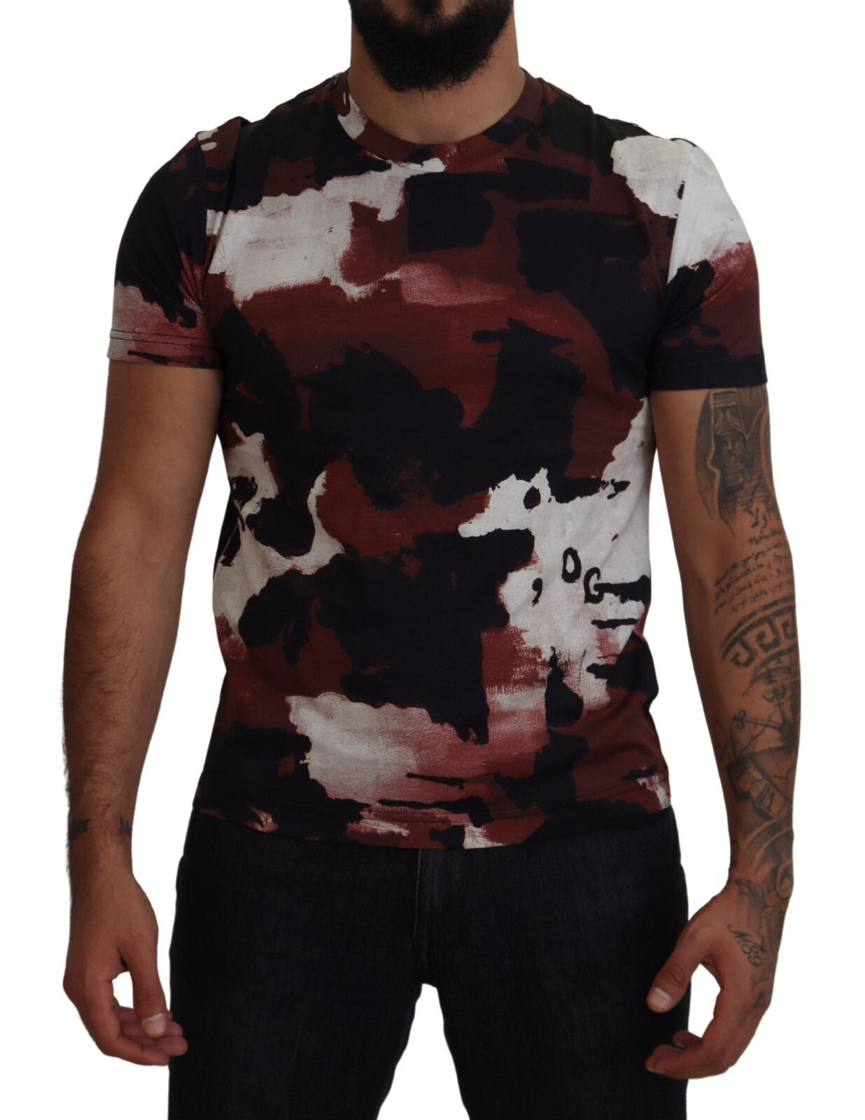 Dolce & Gabbana Multicolor Tie Dye Cotton Crew Neck T-shirt - Luxe Marca