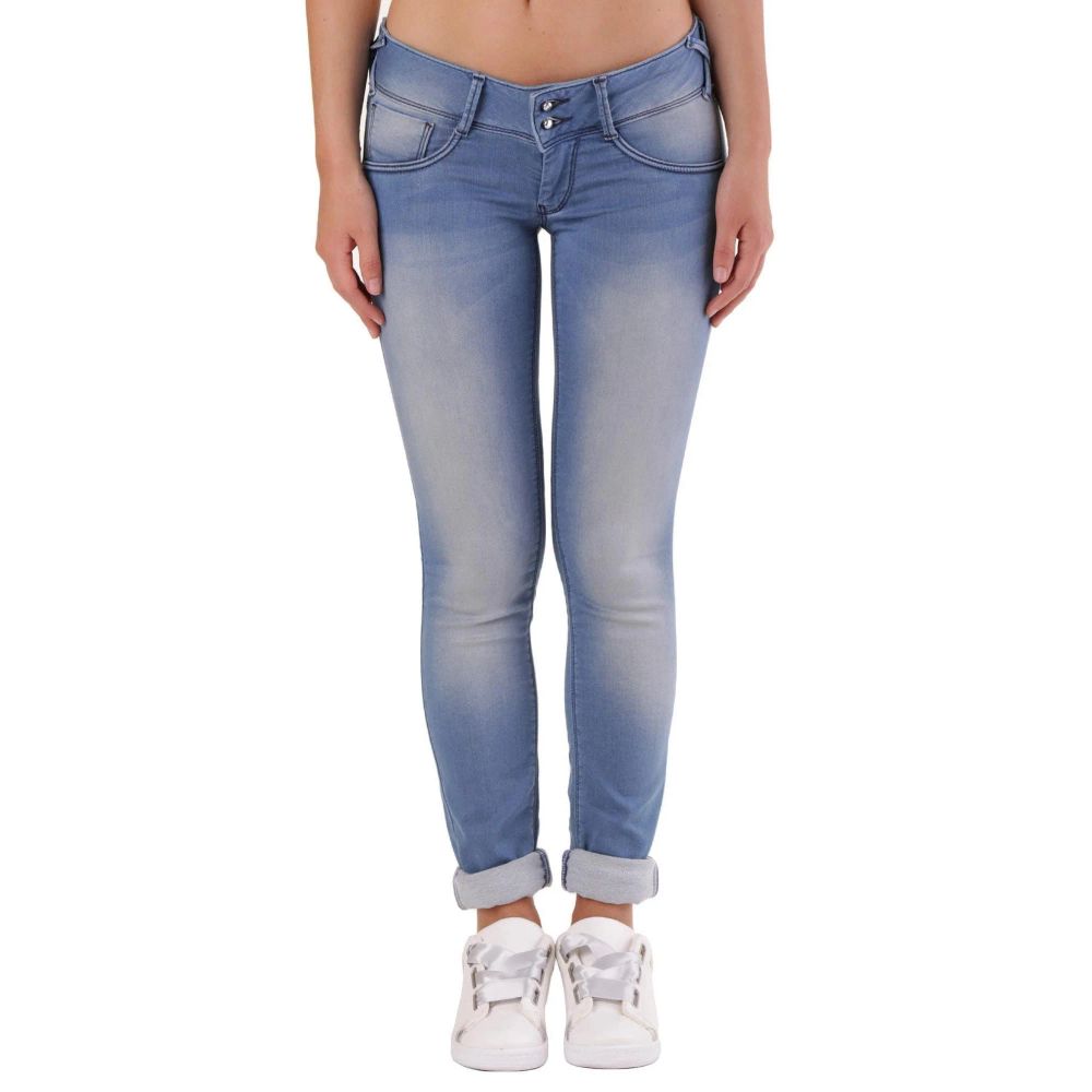 Met Blue Cotton Skinny Jeans