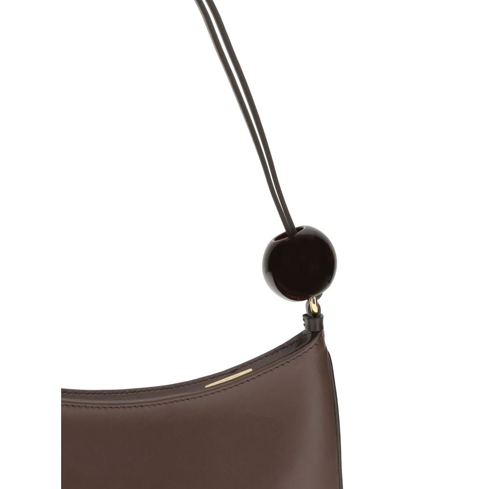 Jacquemus Brown Calf Leather Bos Taurus Shoulder Bag