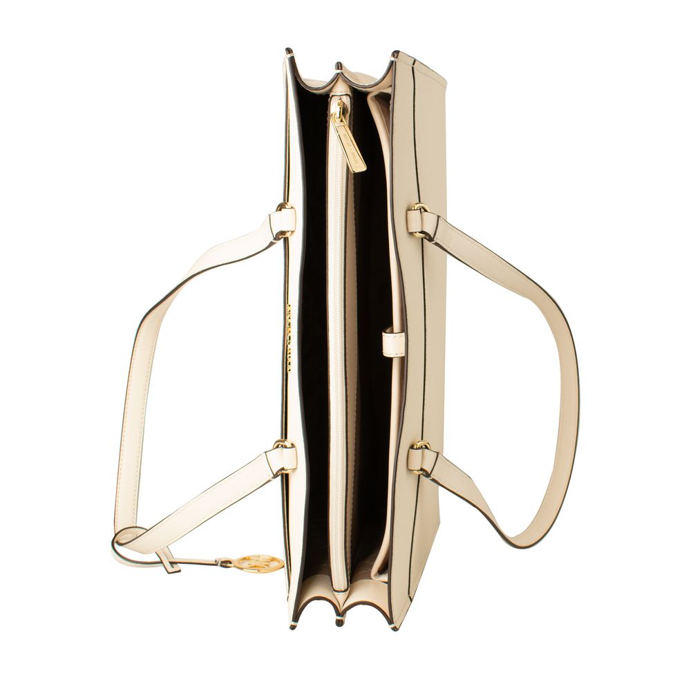 Michael Kors Beige Leather Tote Bag