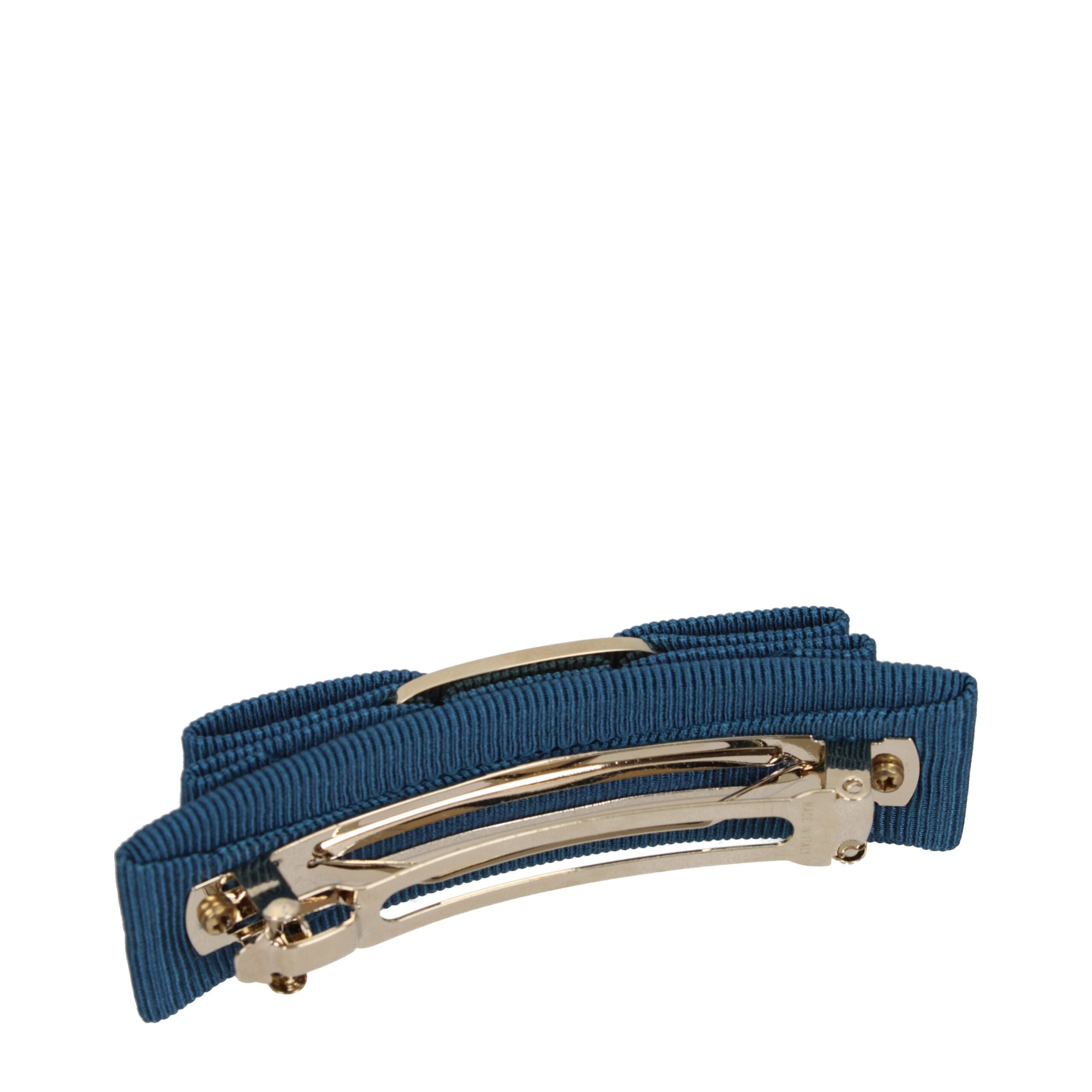 Salvatore Ferragamo Blue Fabric Hair Bow
