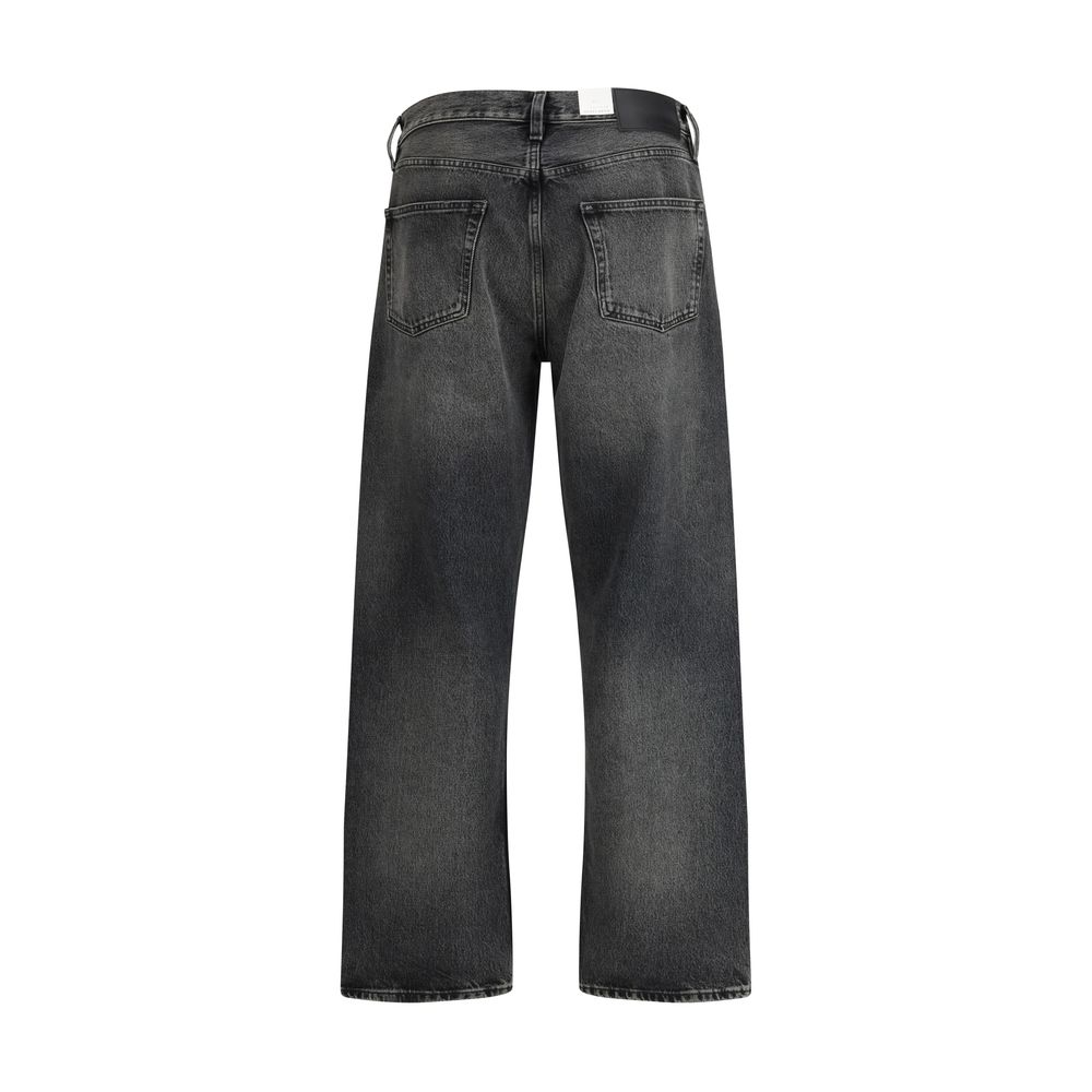Sunflower Black Cotton Relaxed Fit Jeans