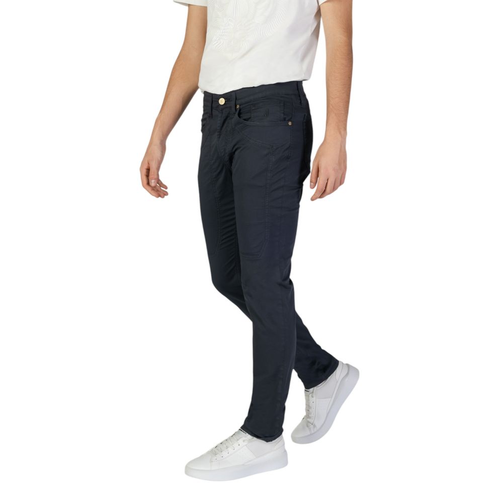 Jeckerson Blue Cotton Skinny Pants