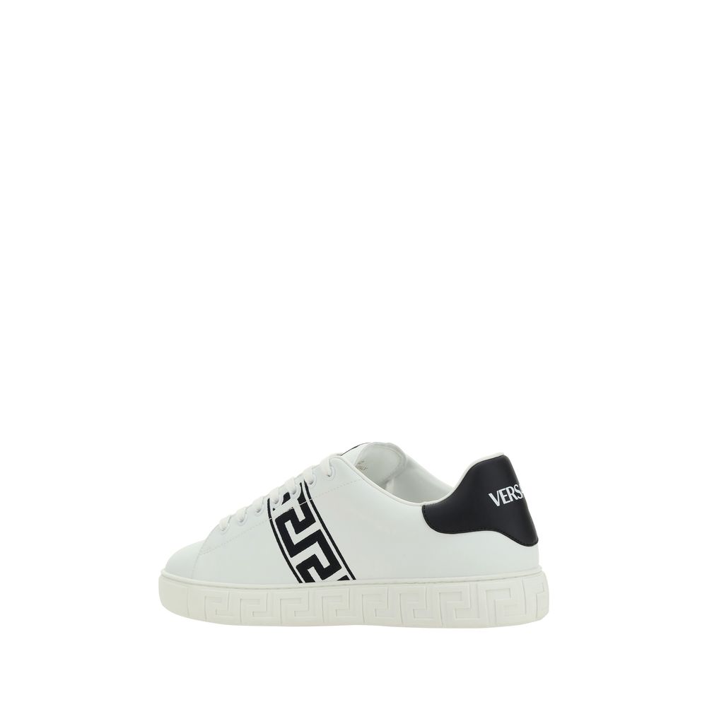 Versace White Rubber Low Top Sneakers - Luxe Marca