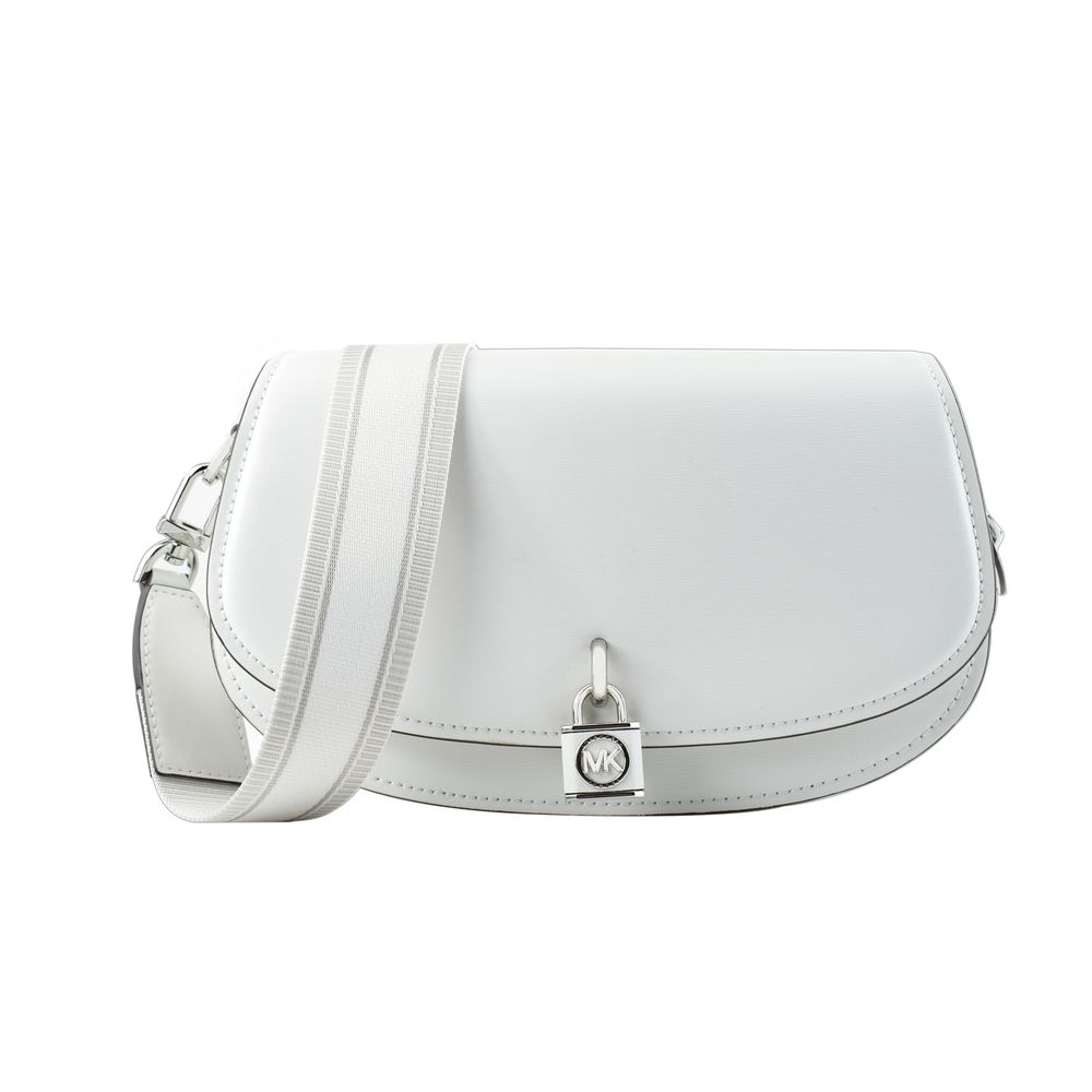 Michael Kors White Leather Shoulder Bag - Luxe Marca