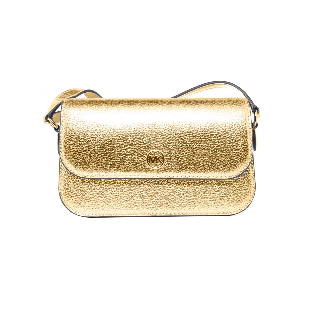 Michael Kors Gold Leather Crossbody Bag - Luxe Marca