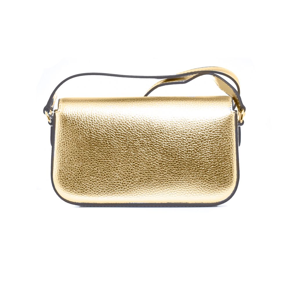 Michael Kors Gold Leather Crossbody Bag - Luxe Marca