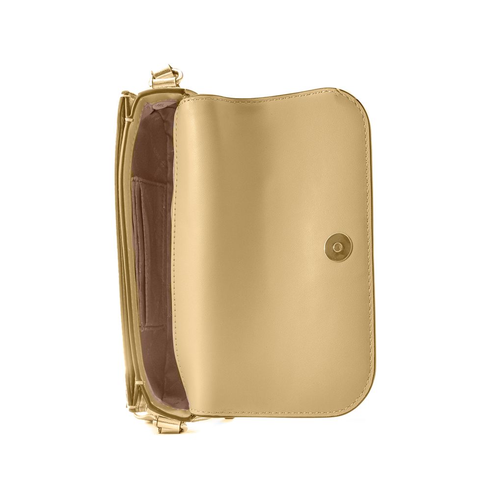 Michael Kors Gold Leather Crossbody Bag - Luxe Marca