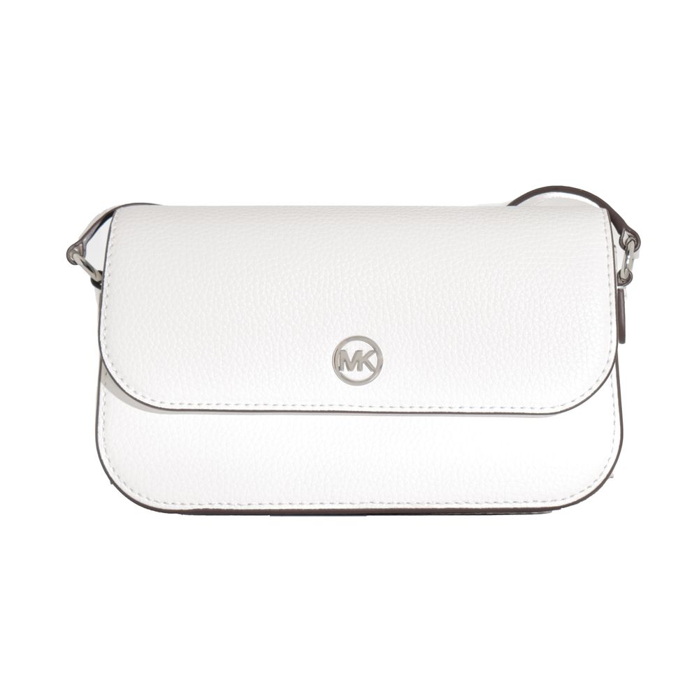 Michael Kors White Leather Crossbody Bag - Luxe Marca
