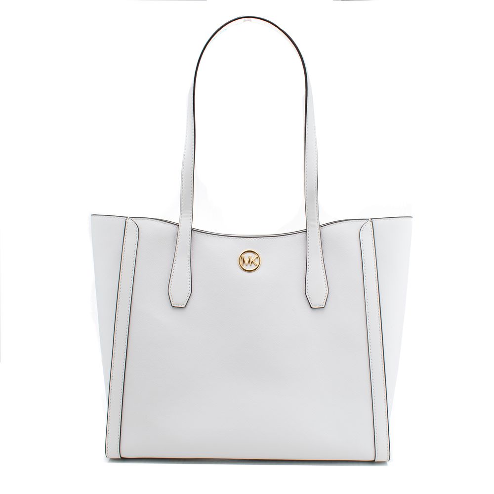 Michael Kors White Canvas Tote Bag - Luxe Marca