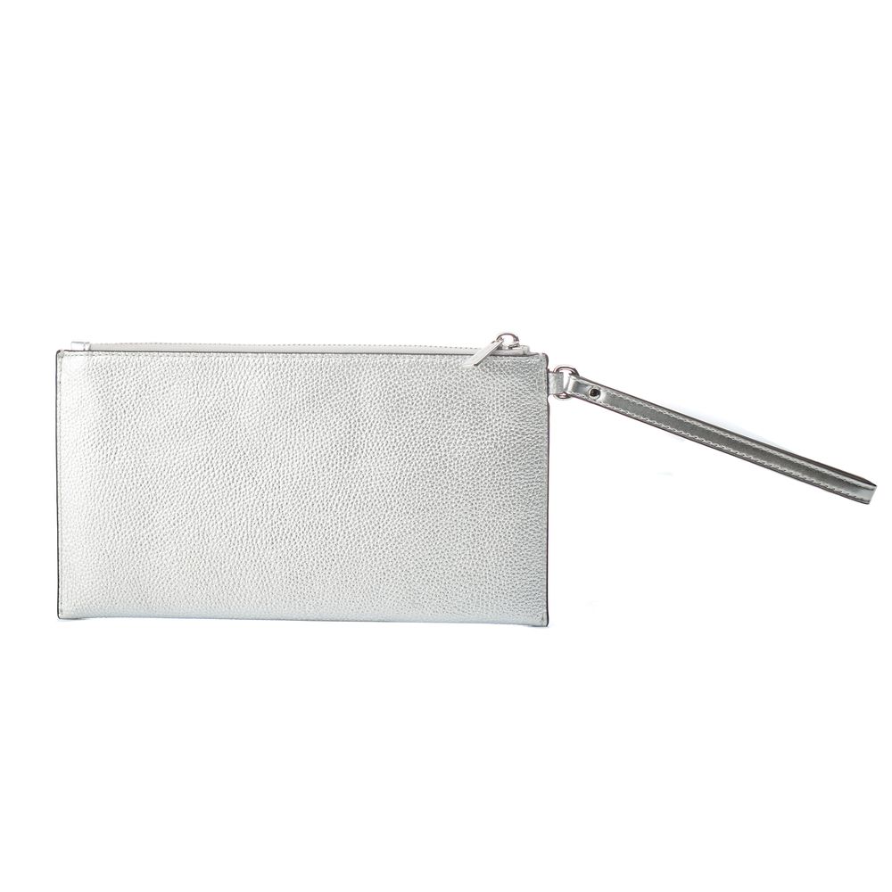 Michael Kors Gray Leather Clutch Bag - Luxe Marca