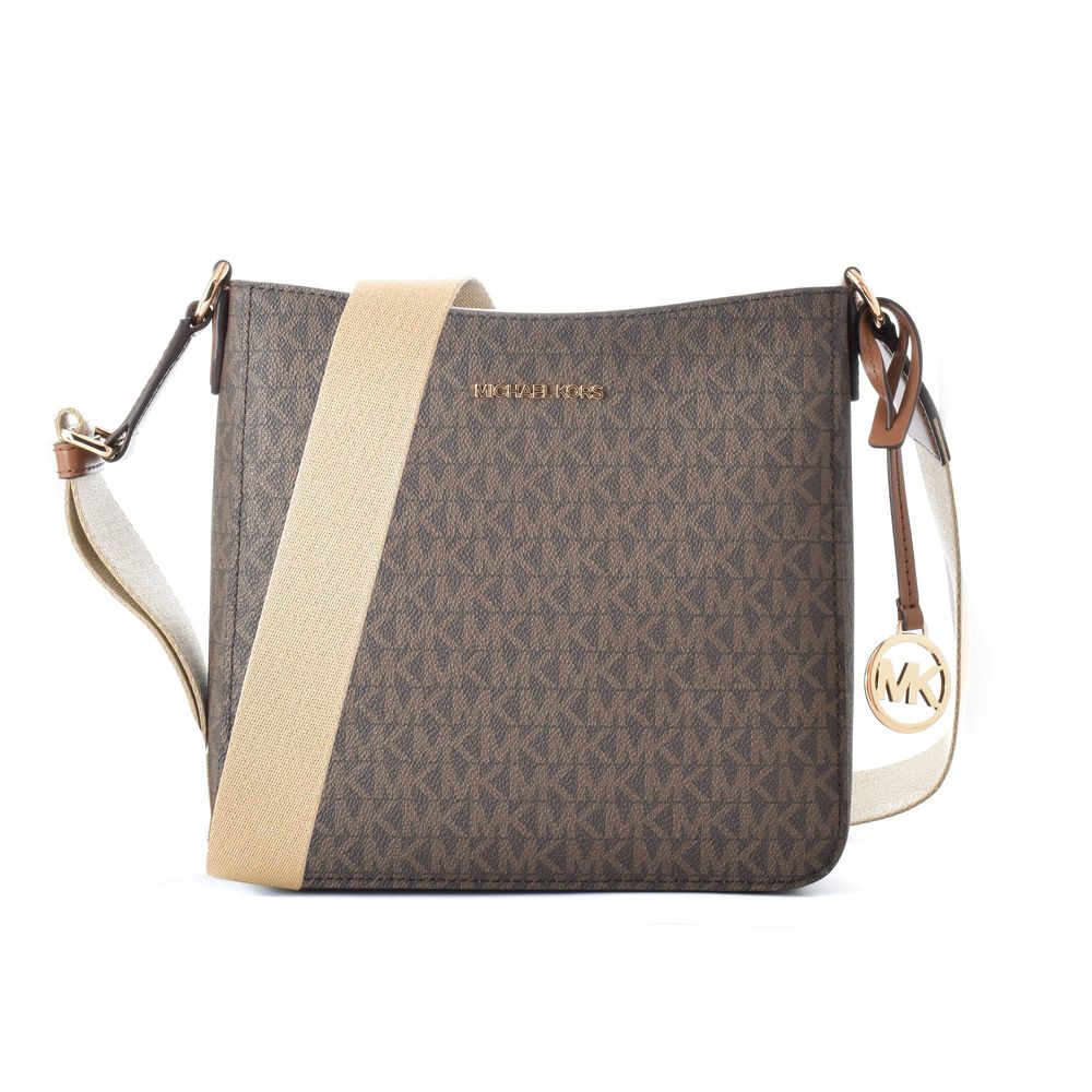 Michael Kors Brown Canvas Crossbody Bag