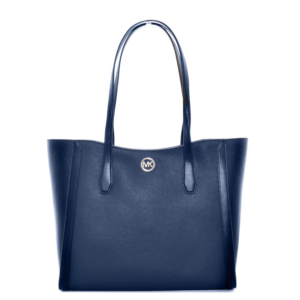 Michael Kors Blue Canvas Tote Bag