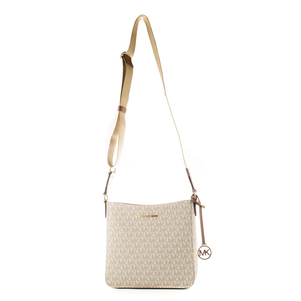 Michael Kors Beige Canvas Crossbody Bag - Luxe Marca
