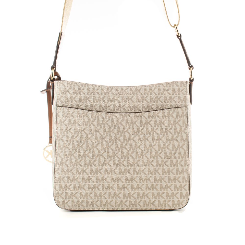 Michael Kors Beige Canvas Crossbody Bag - Luxe Marca