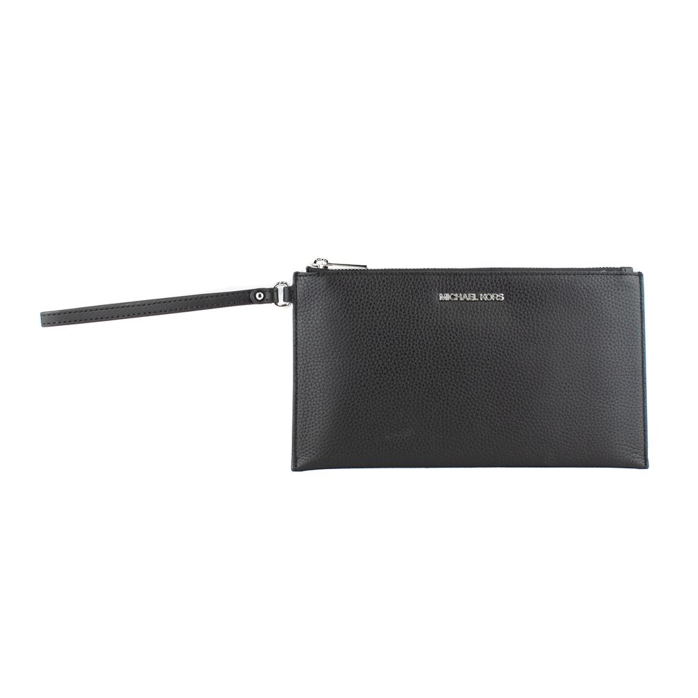 Michael Kors Black Leather Clutch Bag - Luxe Marca