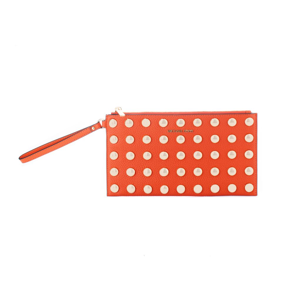 Michael Kors Orange Leather Clutch Bag - Luxe Marca