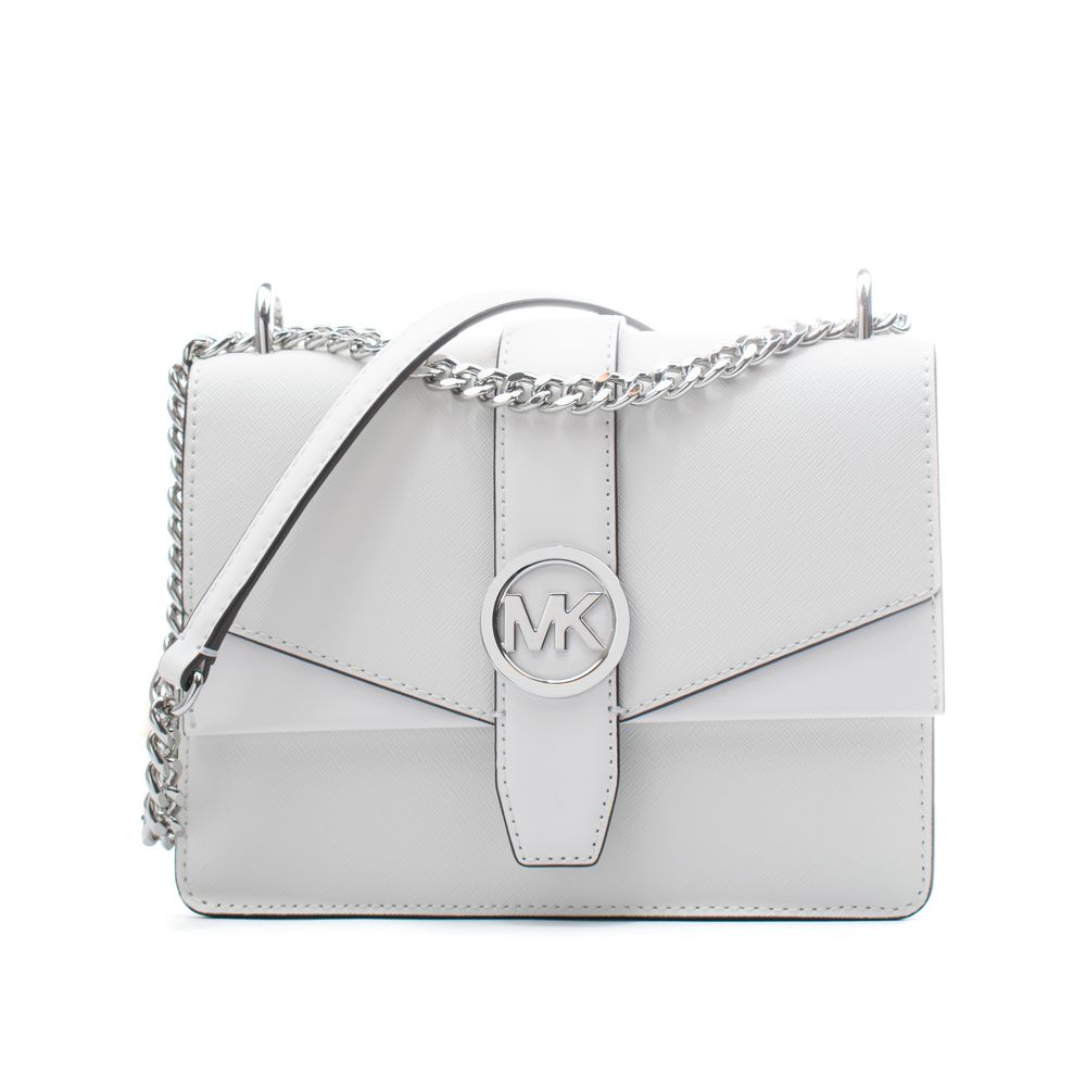 Michael Kors White Leather Shoulder Bag - Luxe Marca