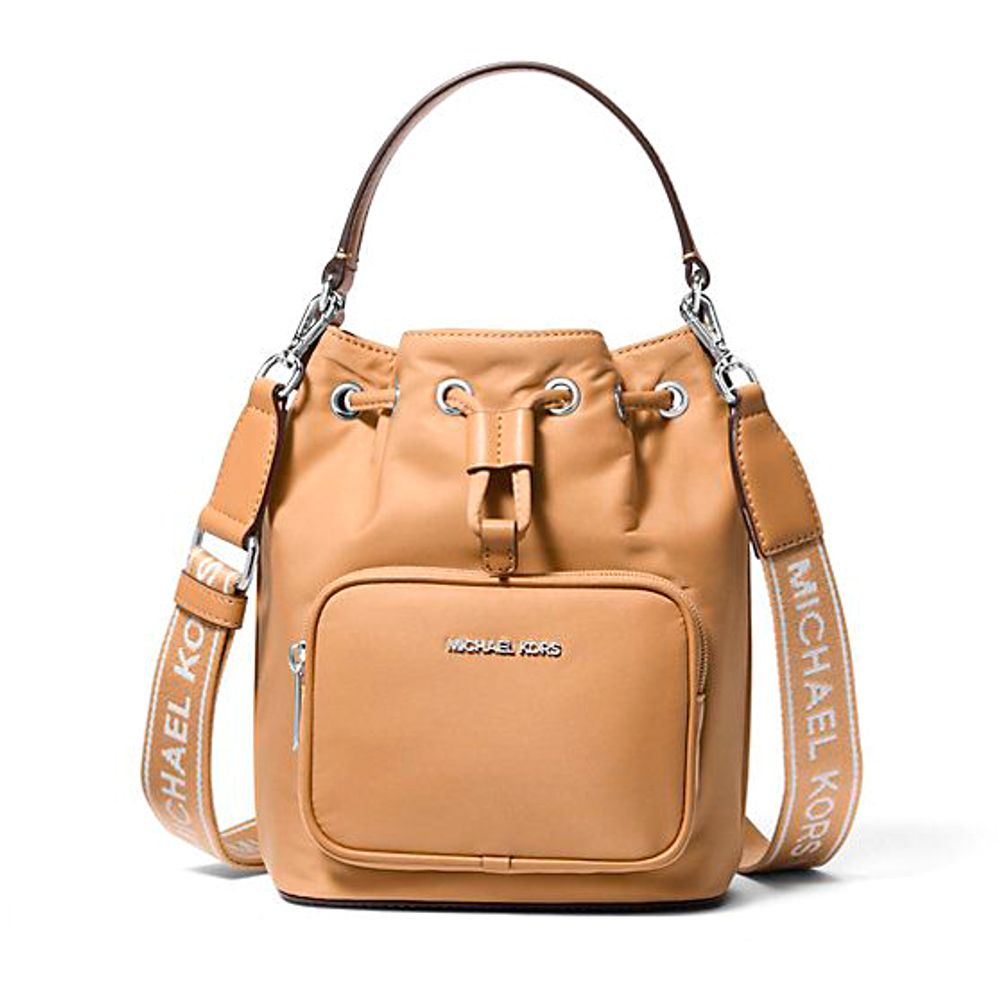Michael Kors Brown Nylon Backet Bag