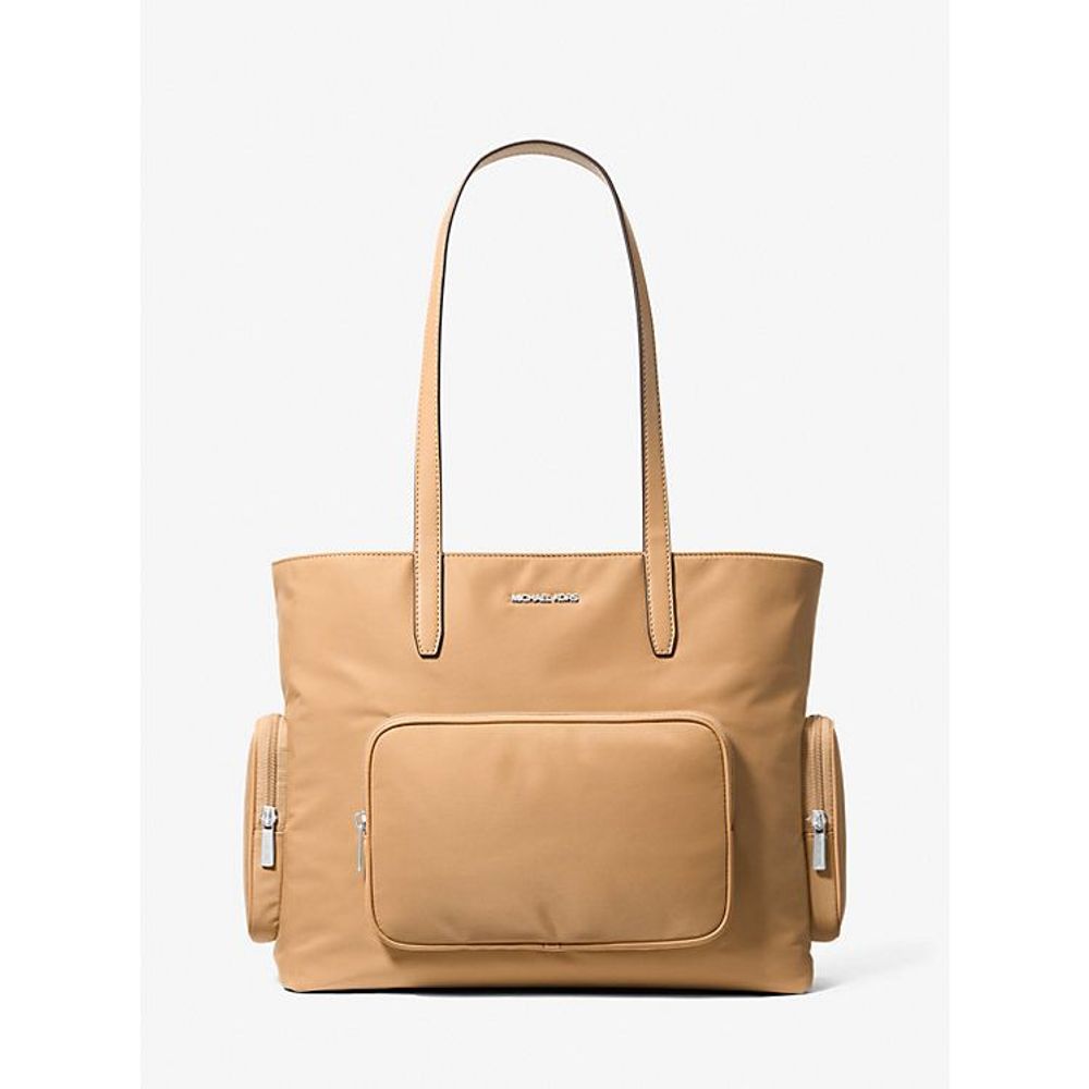 Michael Kors Brown Nylon Tote Bag