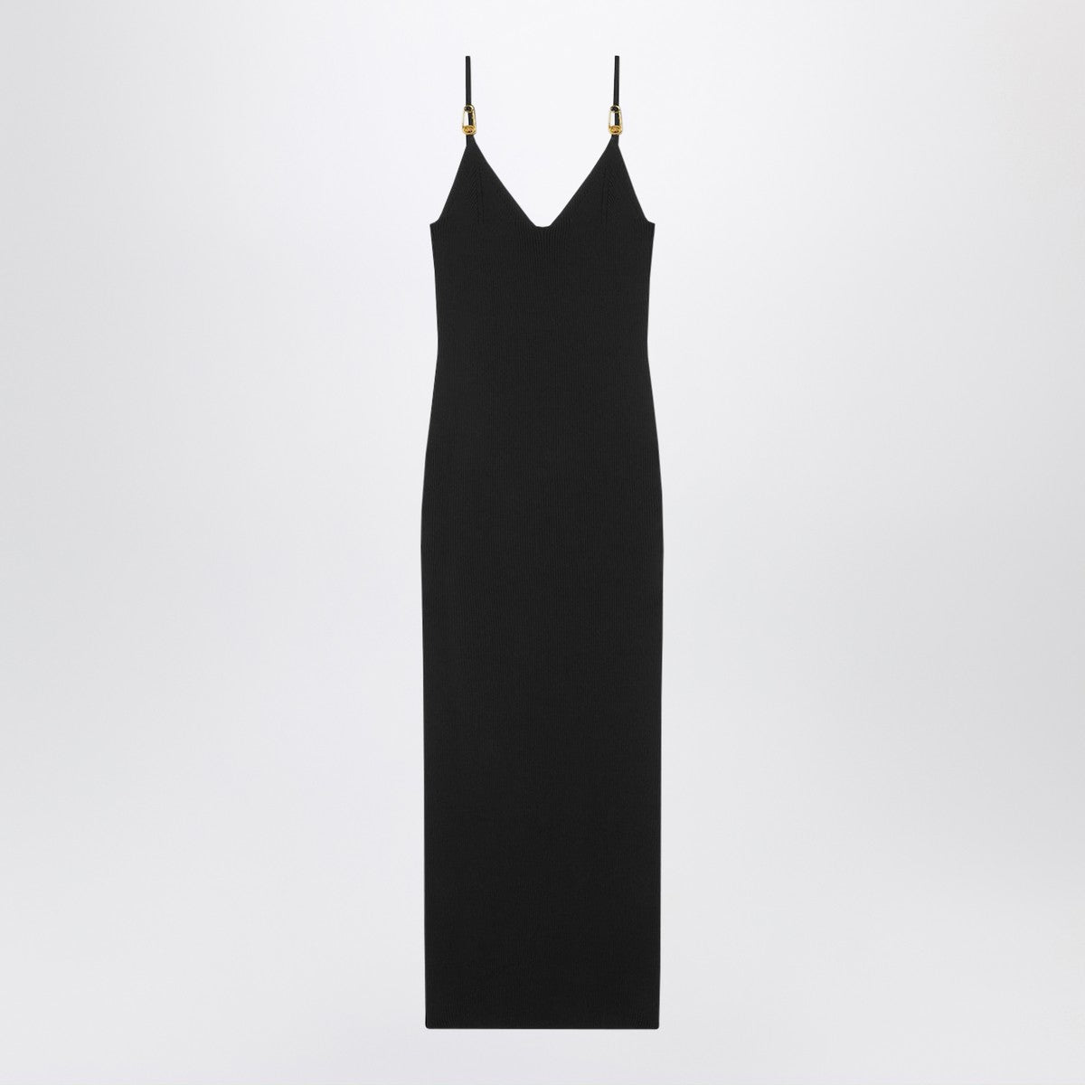 Versace Versace Black knitted midi dress