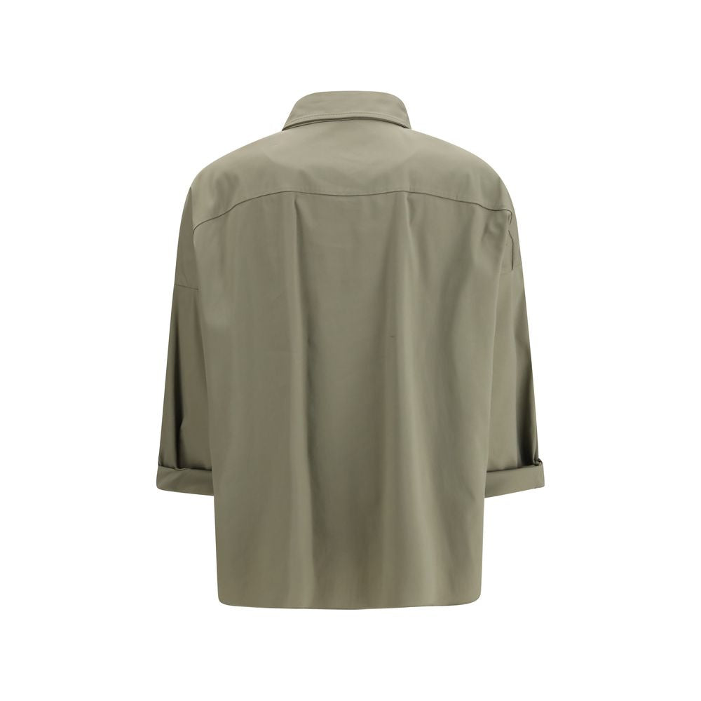 Brunello Cucinelli Bicolor Cotton Dress Shirt