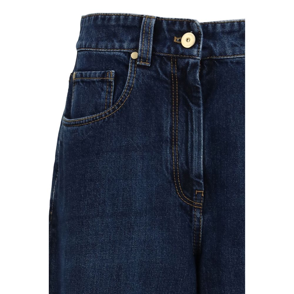 Brunello Cucinelli Blue Cotton Jeans Denim