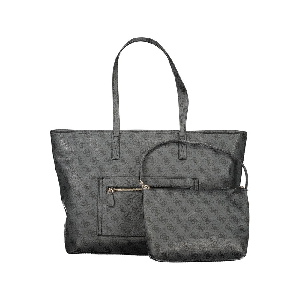 Guess Jeans Grigio Poliuretano Women Handbag