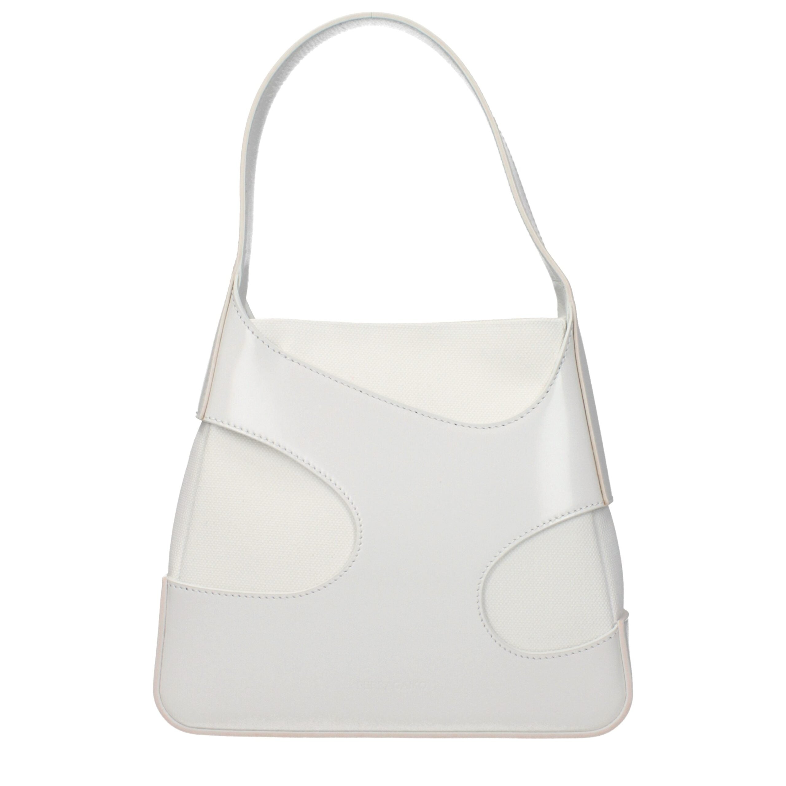 Salvatore Ferragamo White Fabric Handbag