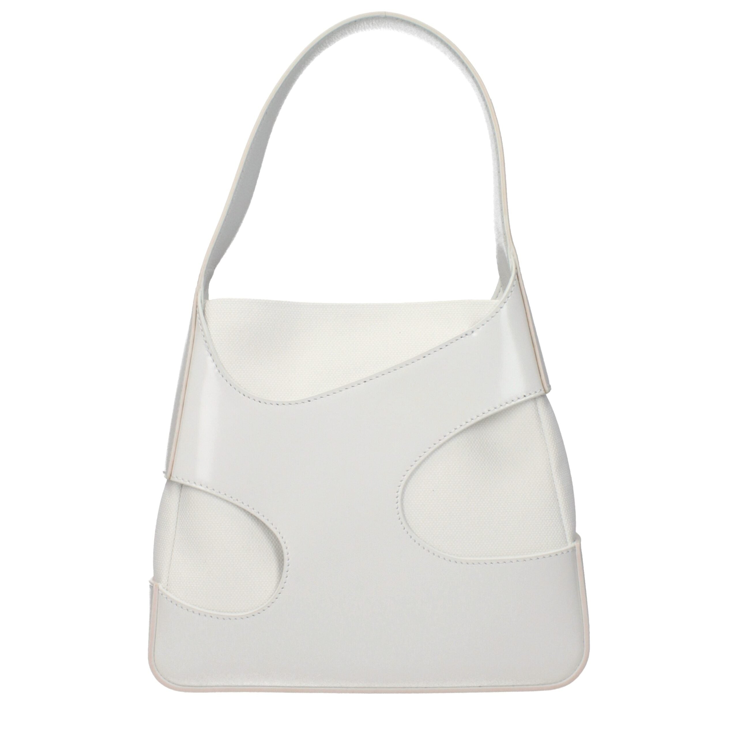 Salvatore Ferragamo White Fabric Handbag
