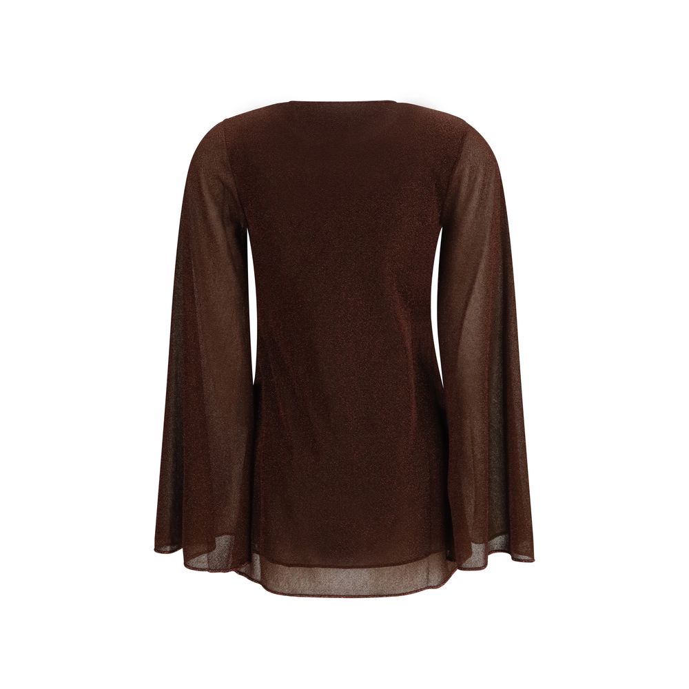 Oséree Brown Polyamide Casual Dress - Luxe Marca