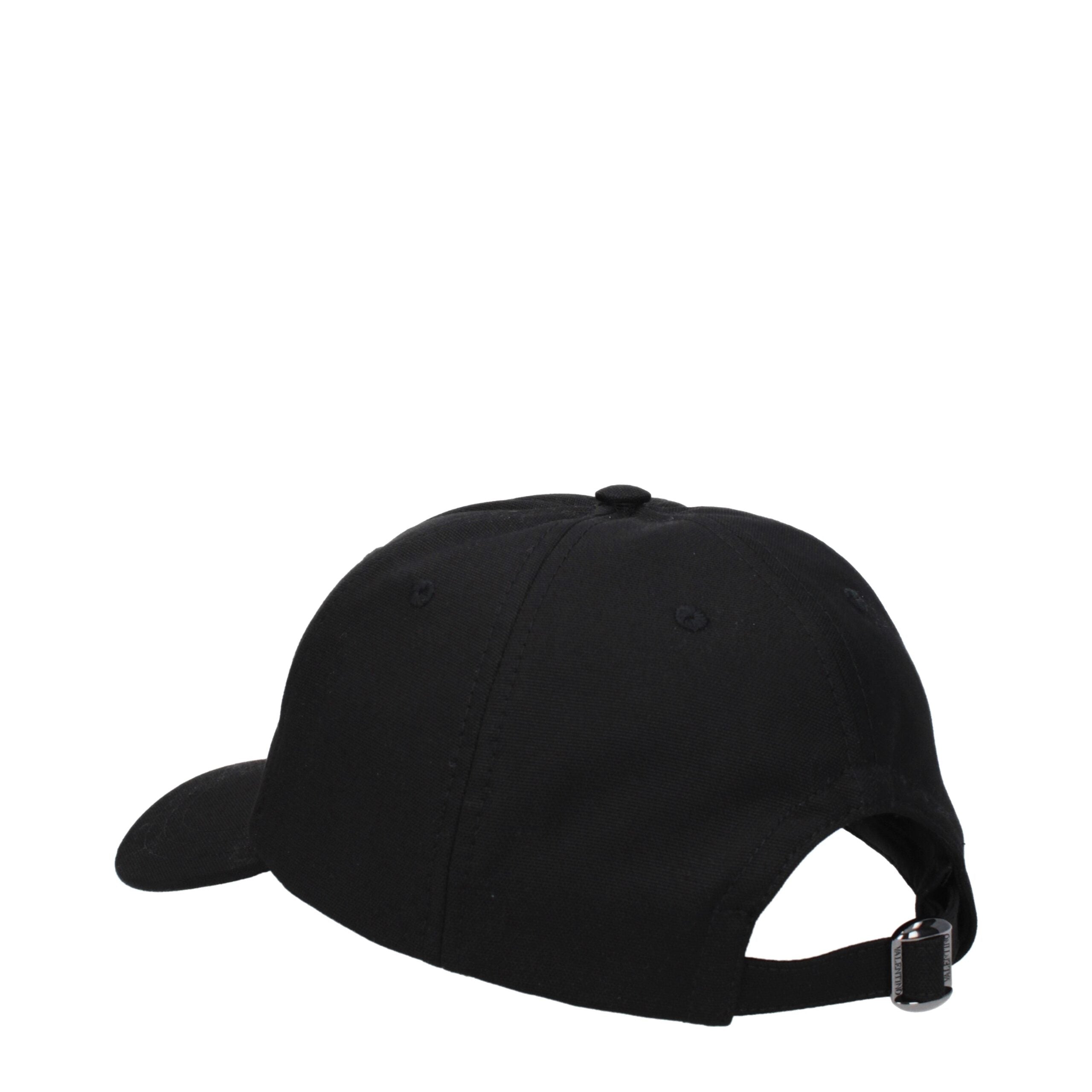Valentino Garavani Black Cotton Cap (Baseball Hat) - Luxe Marca
