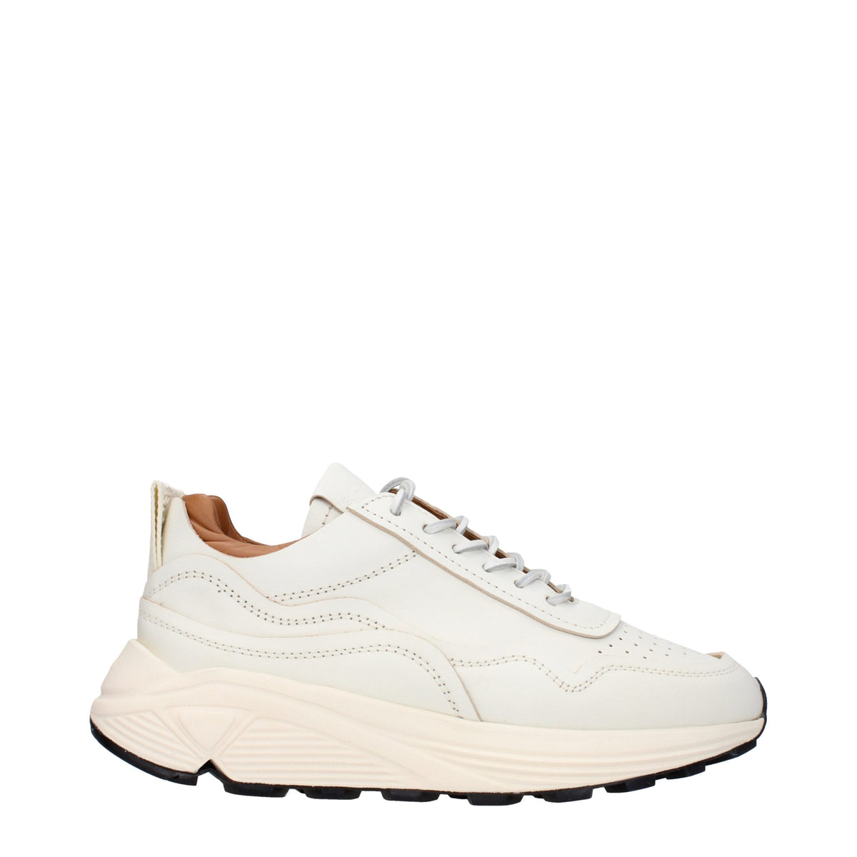 Buttero White Leather Low Top Sneakers